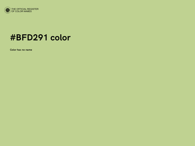 #BFD291 color image