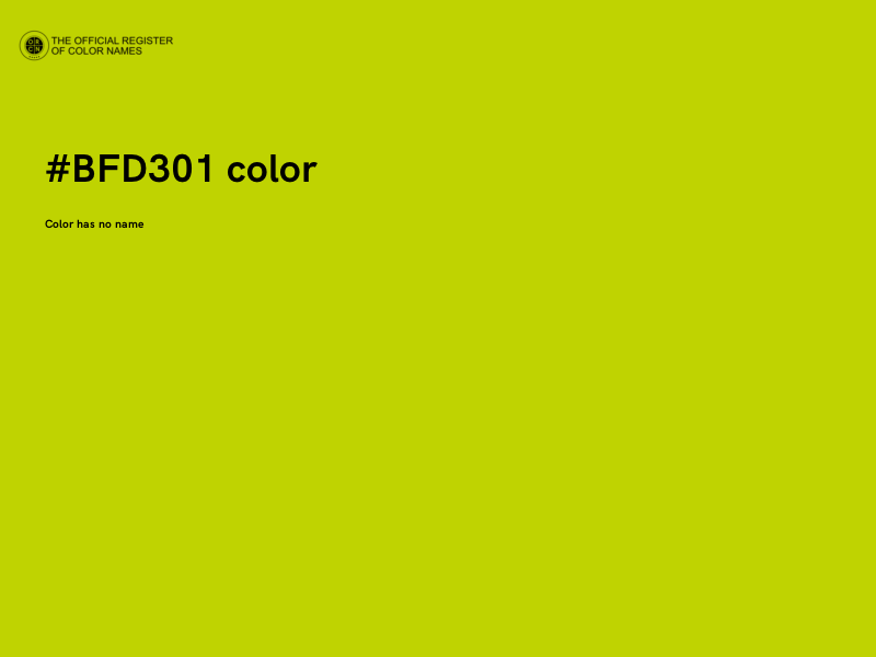 #BFD301 color image