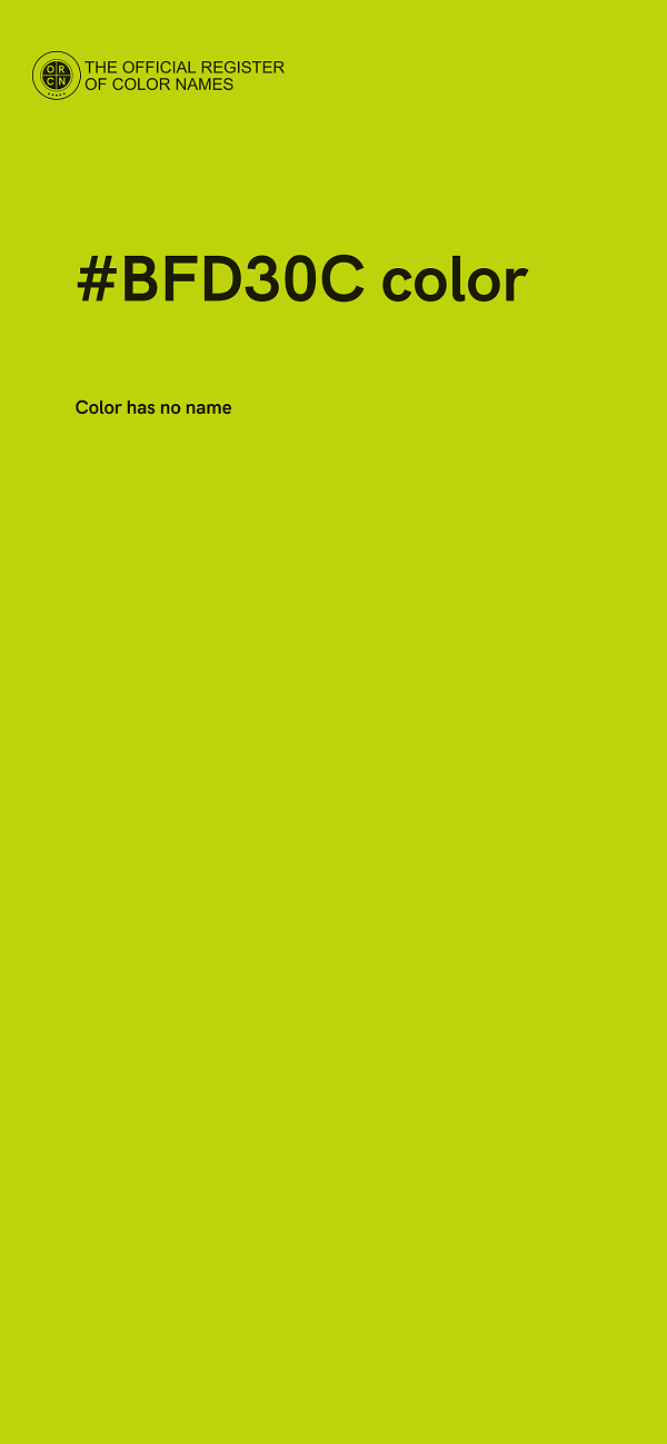 #BFD30C color image