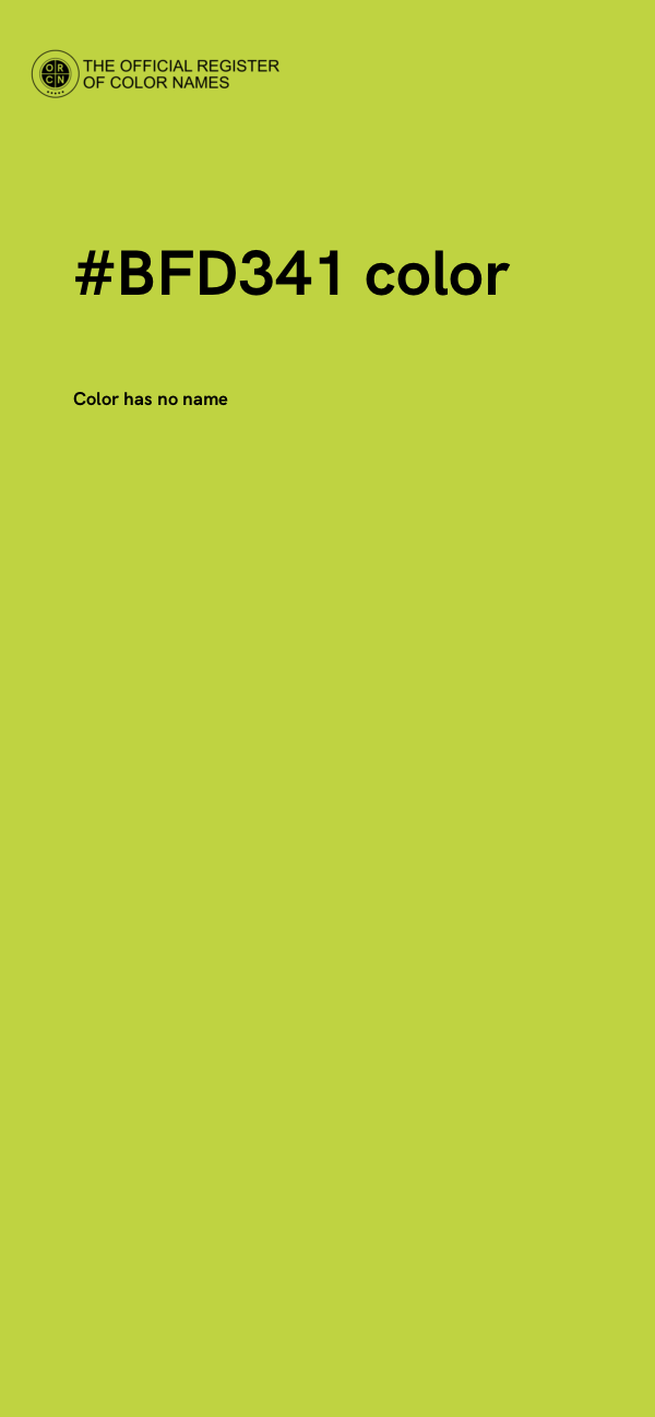 #BFD341 color image