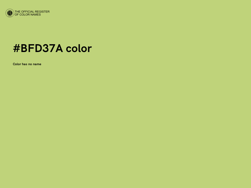 #BFD37A color image