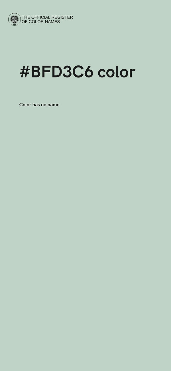 #BFD3C6 color image