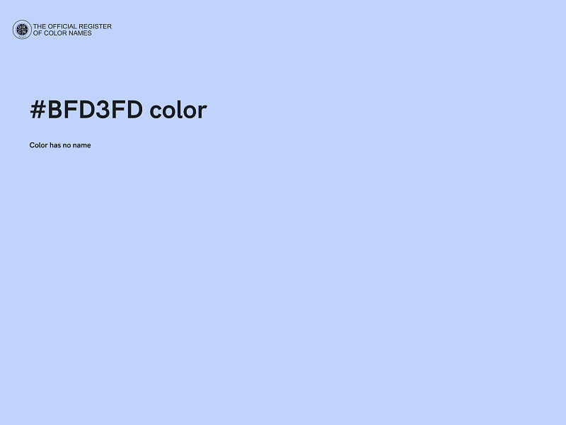 #BFD3FD color image