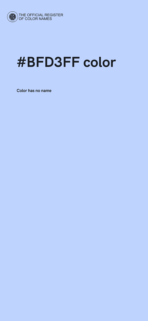 #BFD3FF color image