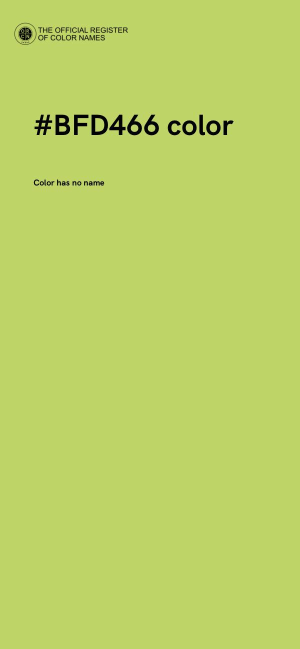 #BFD466 color image