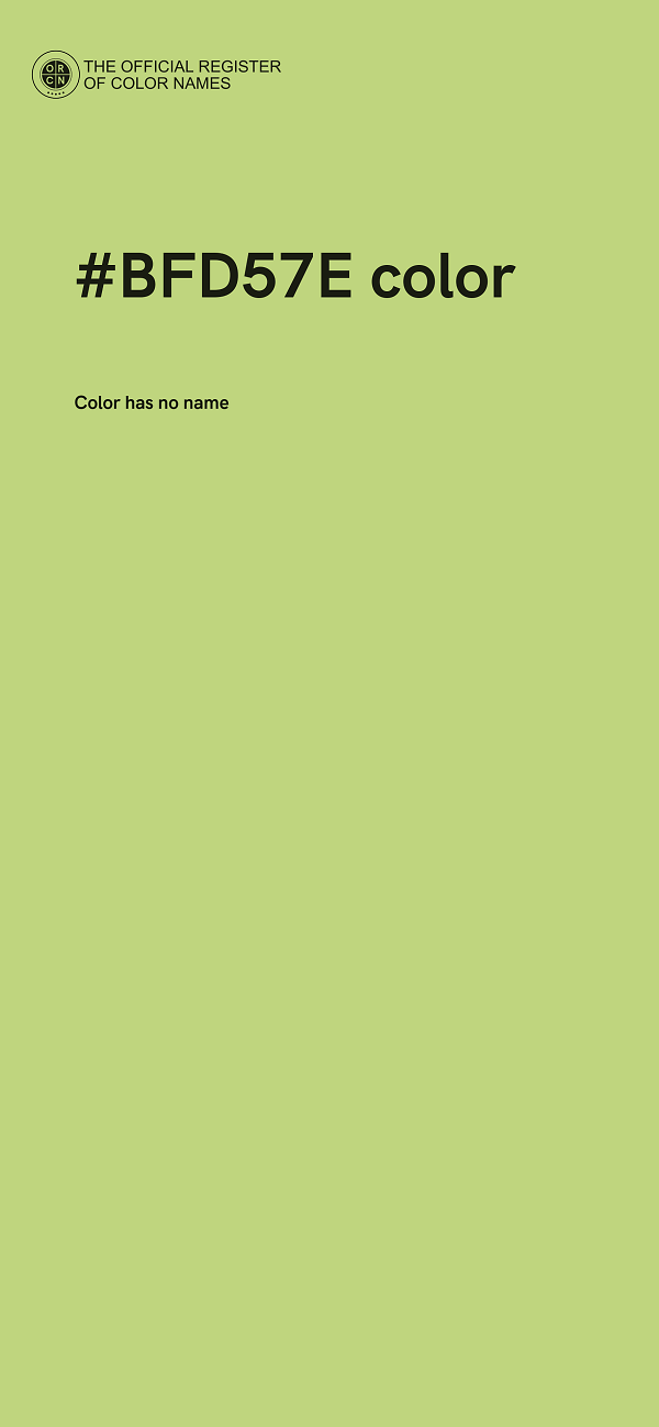 #BFD57E color image