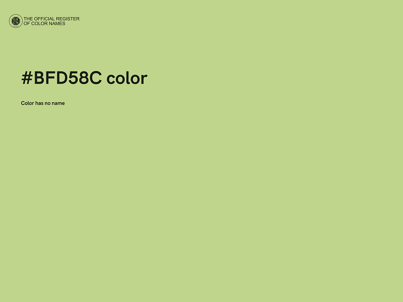 #BFD58C color image
