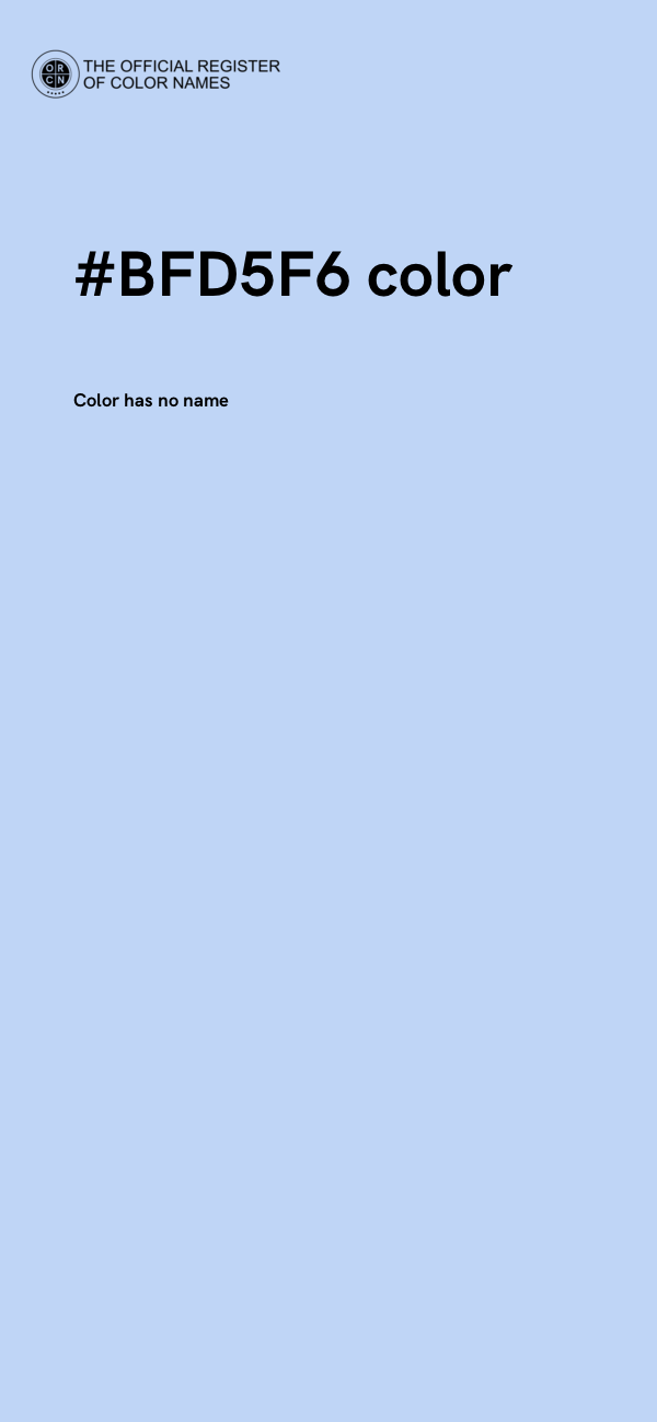 #BFD5F6 color image