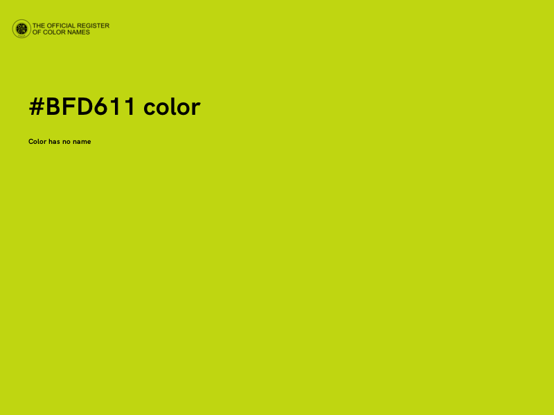 #BFD611 color image