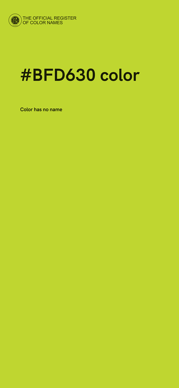 #BFD630 color image