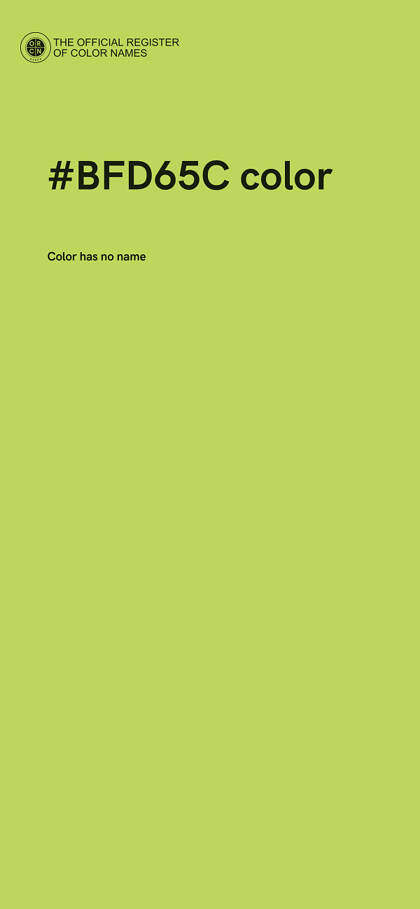 #BFD65C color image