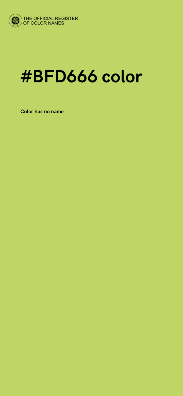 #BFD666 color image