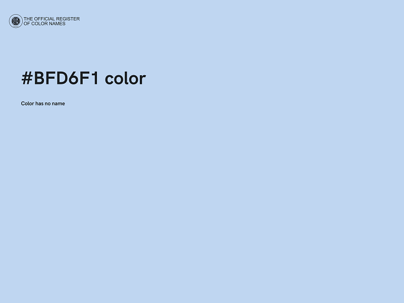 #BFD6F1 color image