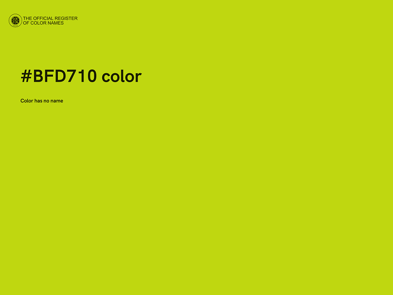 #BFD710 color image