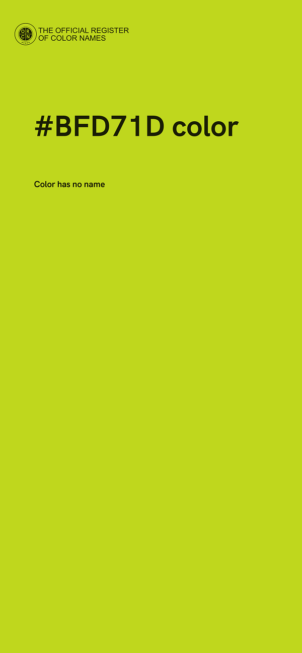 #BFD71D color image