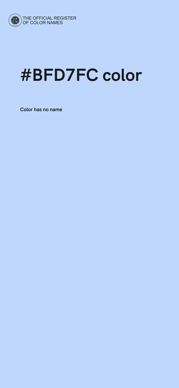#BFD7FC color image