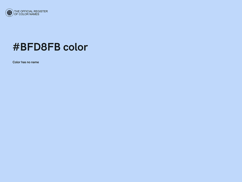 #BFD8FB color image