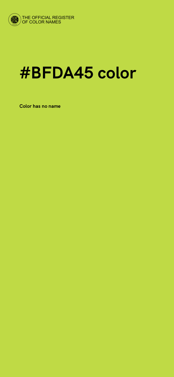 #BFDA45 color image