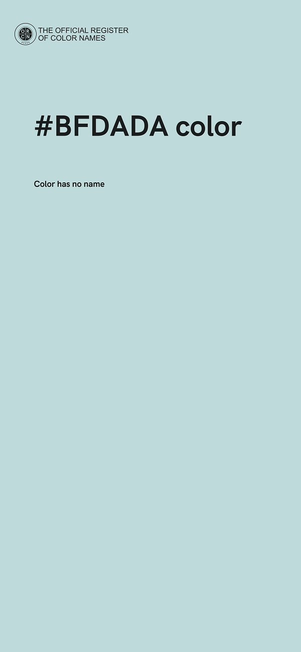 #BFDADA color image