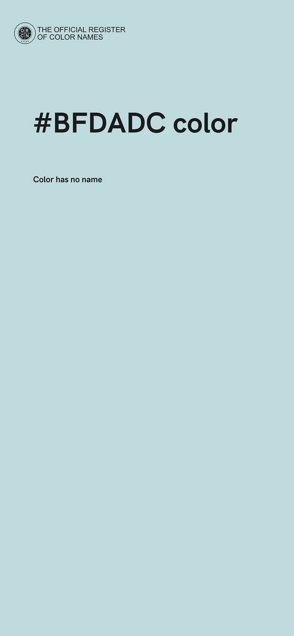 #BFDADC color image