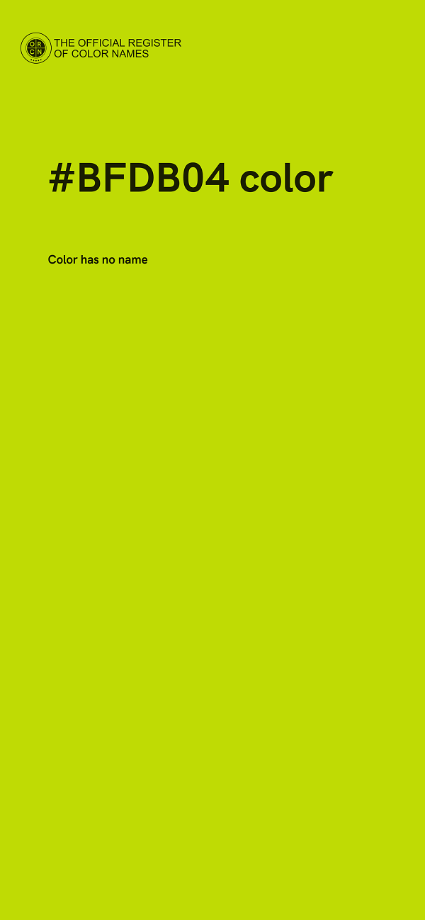 #BFDB04 color image