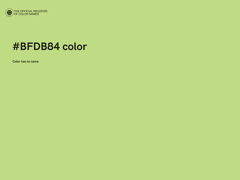 #BFDB84 color image