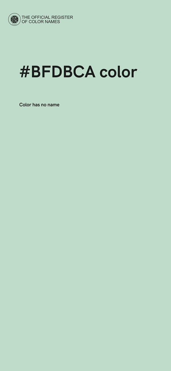 #BFDBCA color image