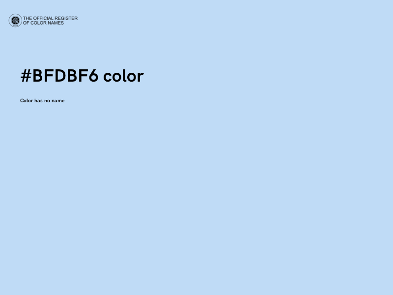 #BFDBF6 color image