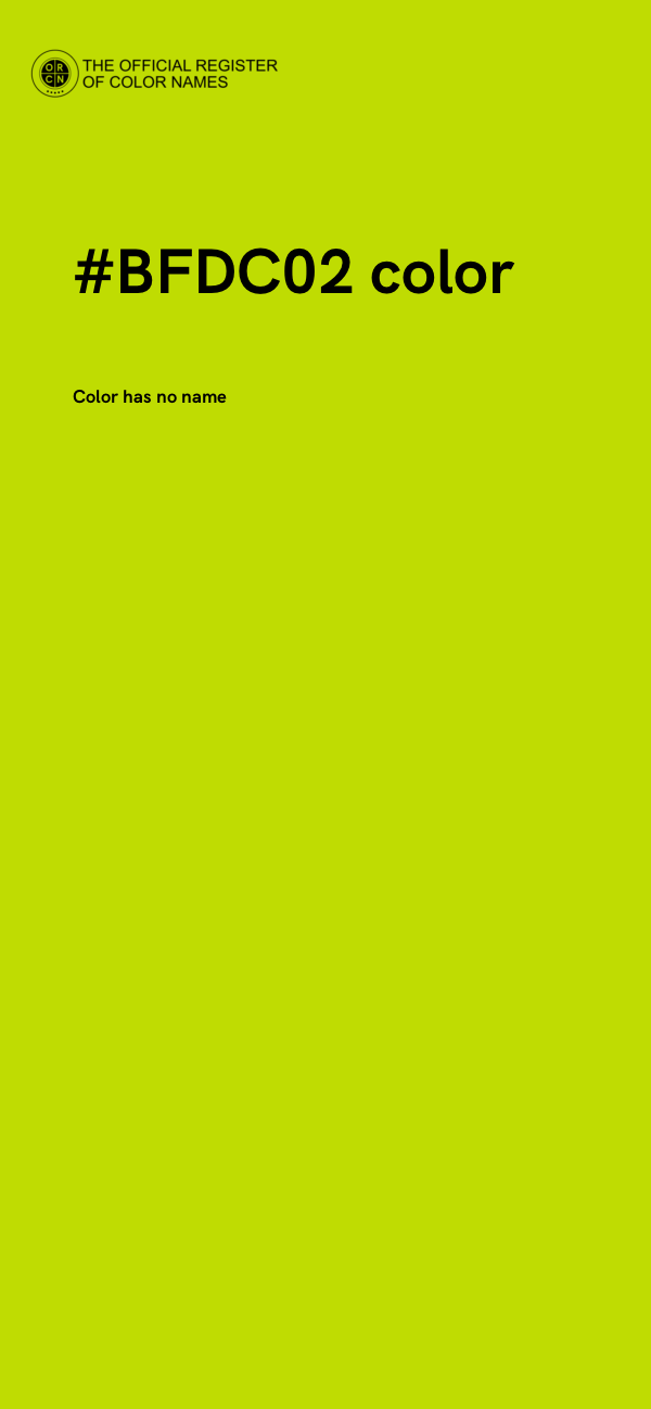 #BFDC02 color image