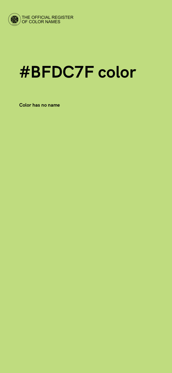 #BFDC7F color image