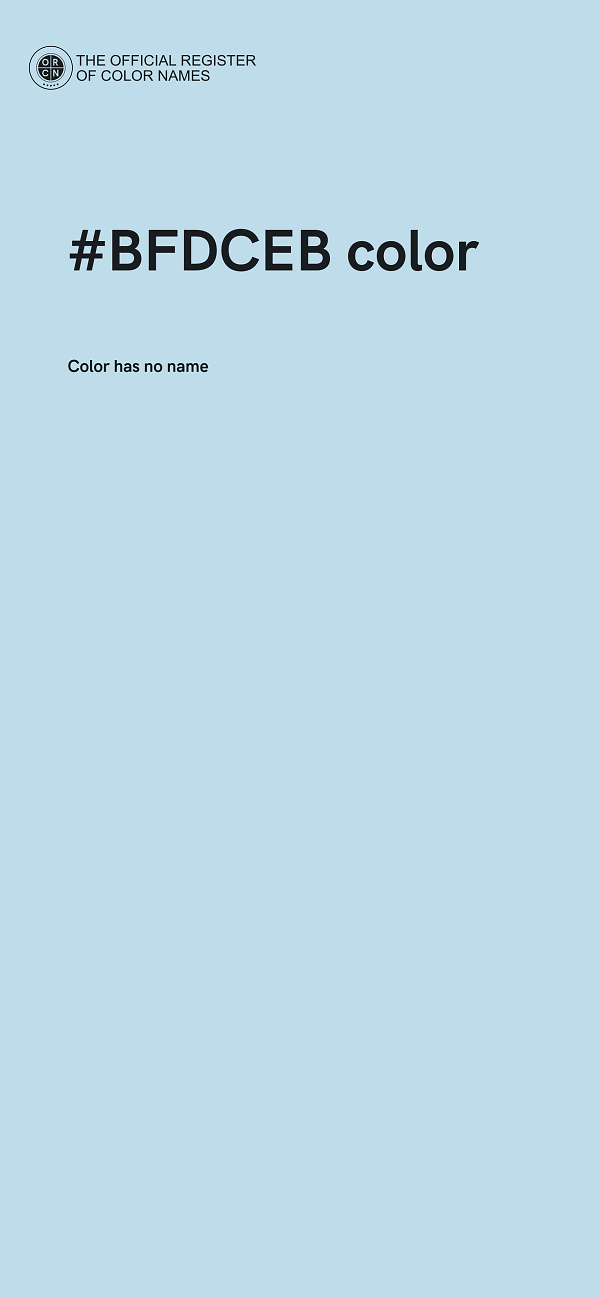 #BFDCEB color image
