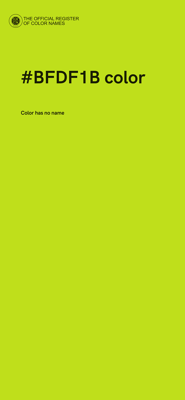 #BFDF1B color image