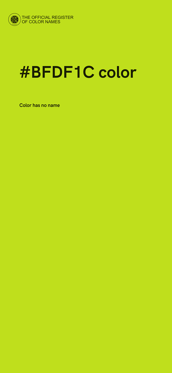 #BFDF1C color image