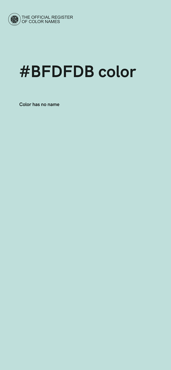 #BFDFDB color image
