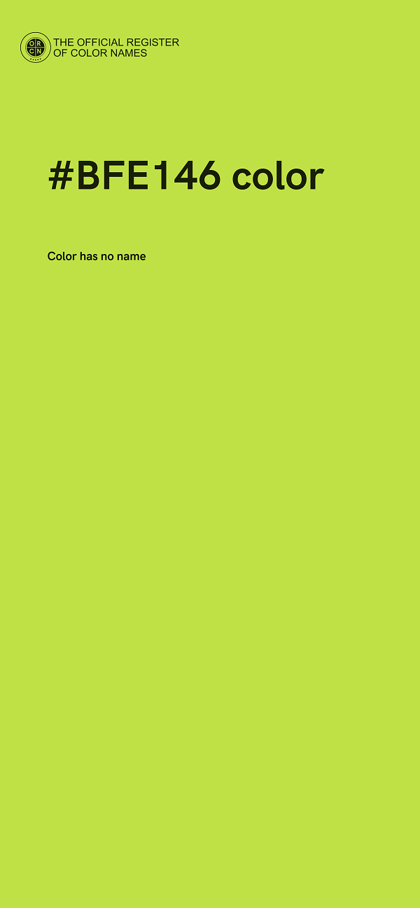 #BFE146 color image