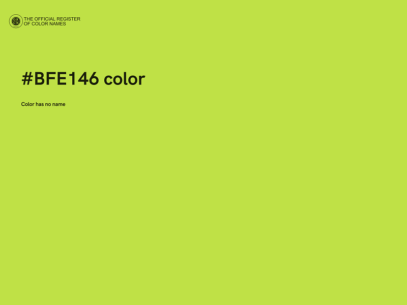 #BFE146 color image