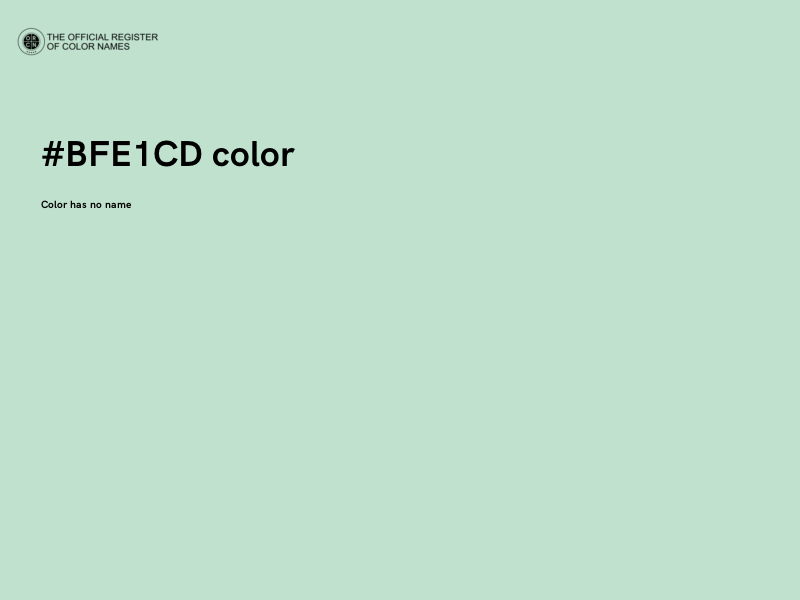 #BFE1CD color image