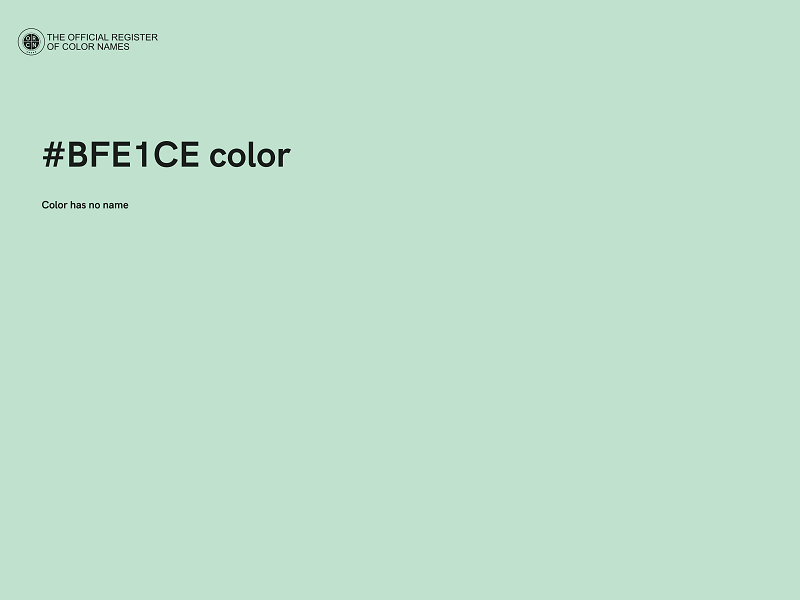 #BFE1CE color image