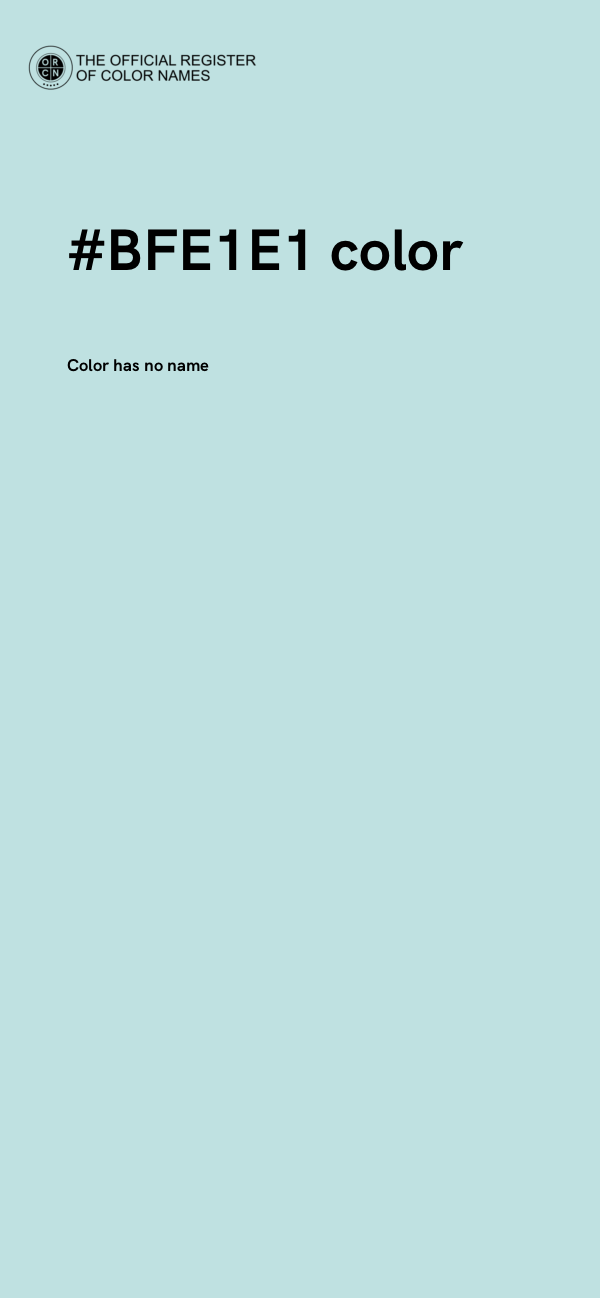 #BFE1E1 color image