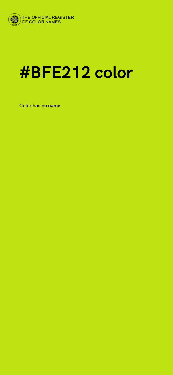 #BFE212 color image