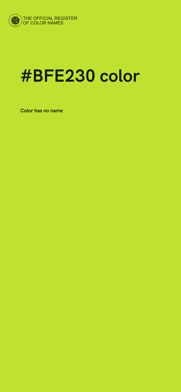 #BFE230 color image
