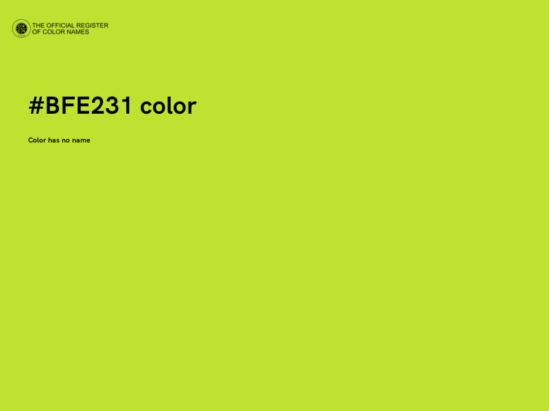 #BFE231 color image