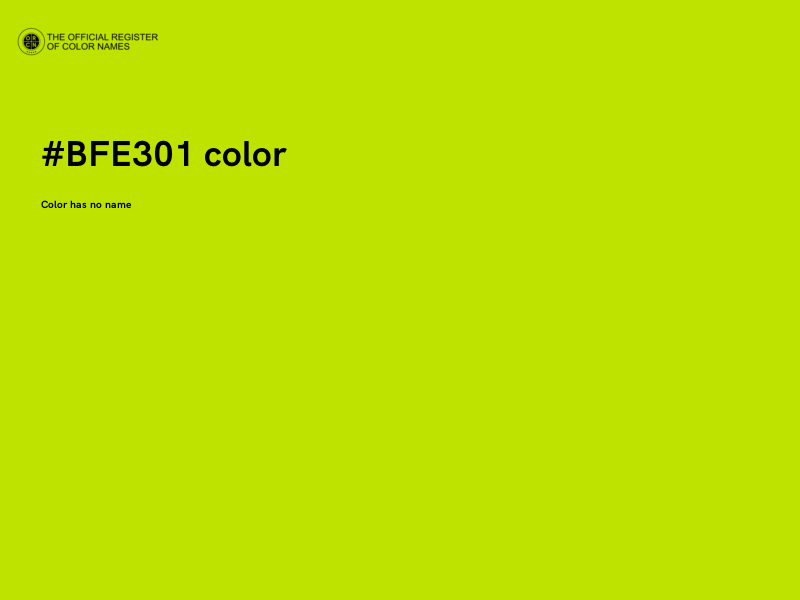 #BFE301 color image