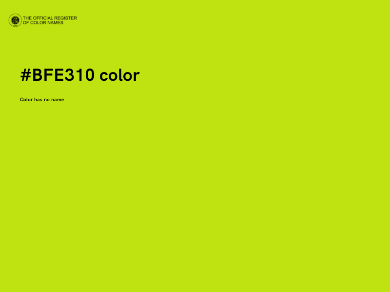 #BFE310 color image
