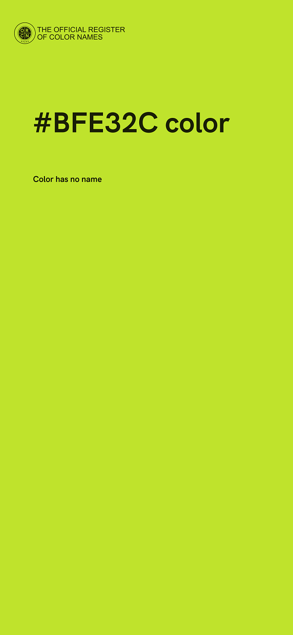 #BFE32C color image