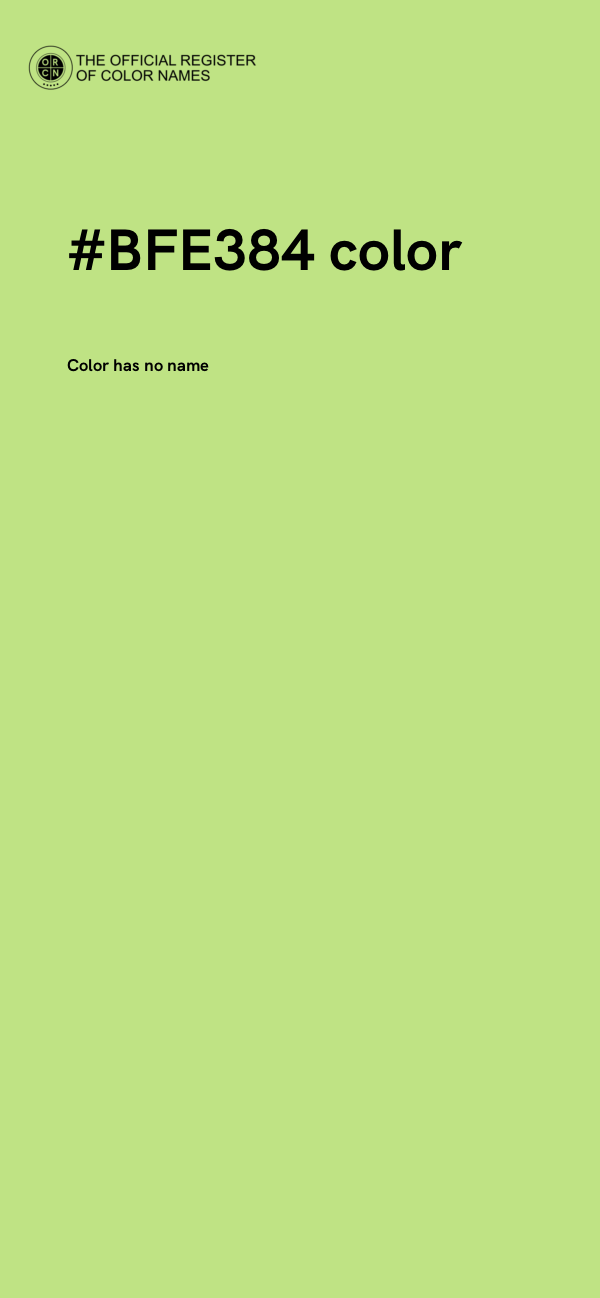 #BFE384 color image