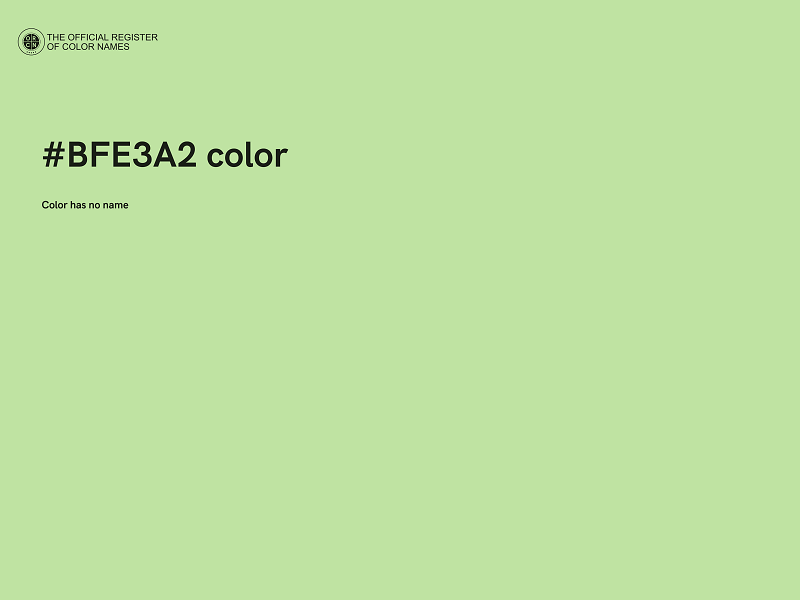 #BFE3A2 color image