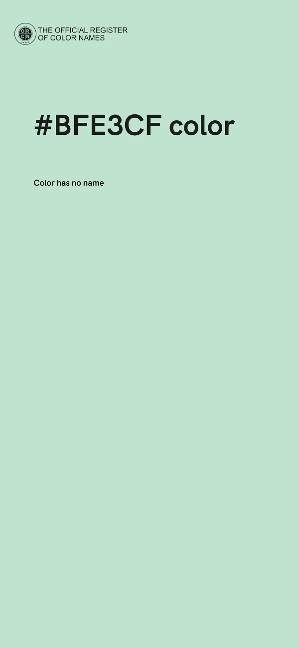 #BFE3CF color image