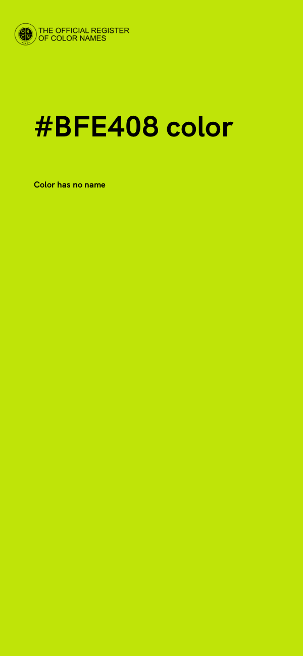 #BFE408 color image