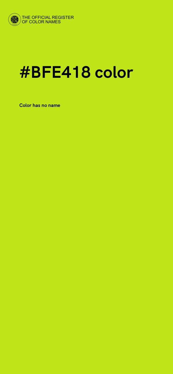 #BFE418 color image